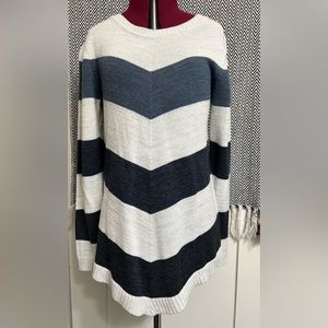 Stitch Fix Fortune + Ivy Striped Chevron Colorblock Sweater - Small